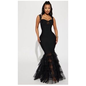 Fashion Nova Black Maxi Dress